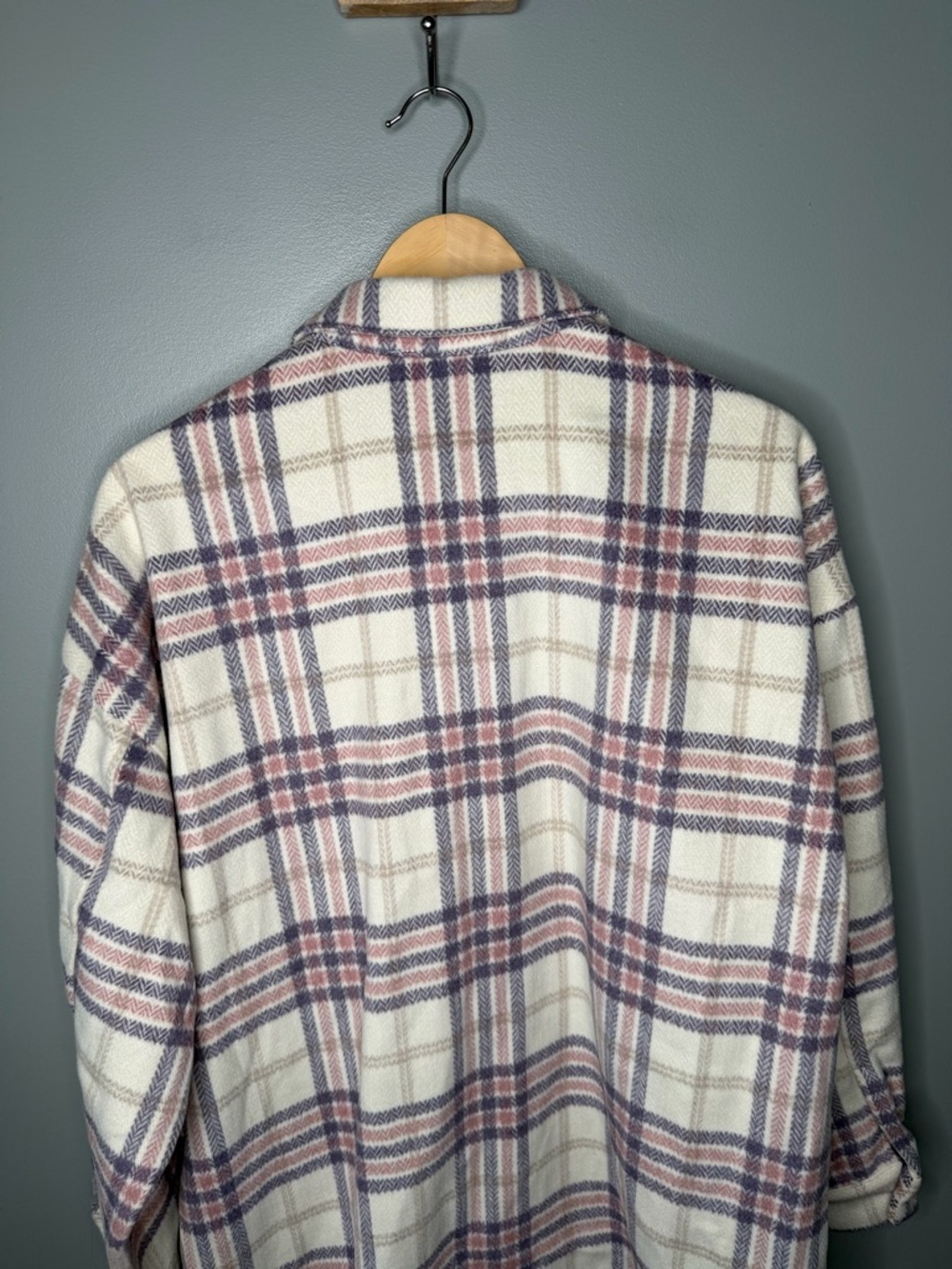 NWT Style Rack Houndstooth Plaid Flannel Shirt Jacket - Picture 6 of 10